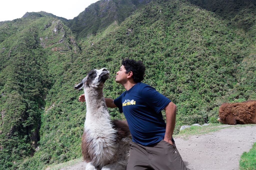 Even tried kissing a Llama... well a Frech kiss :)