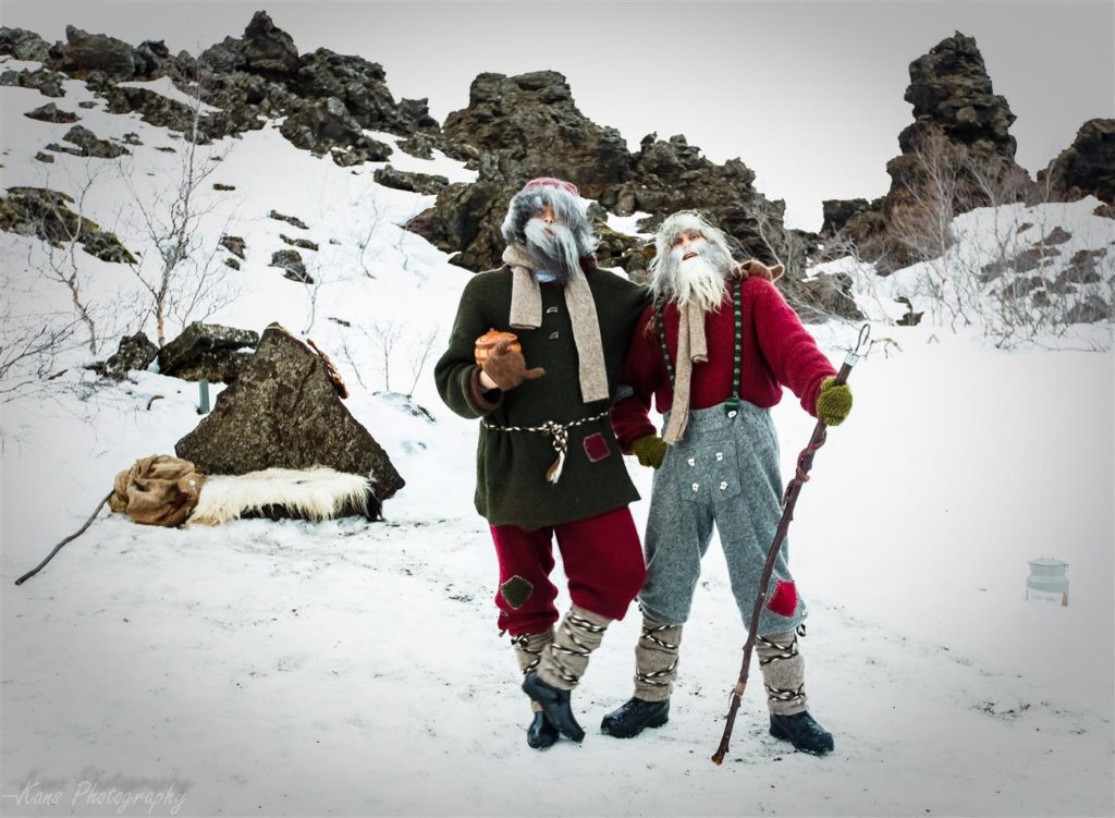 Icelandic Yule Lads in Dimmuborgir