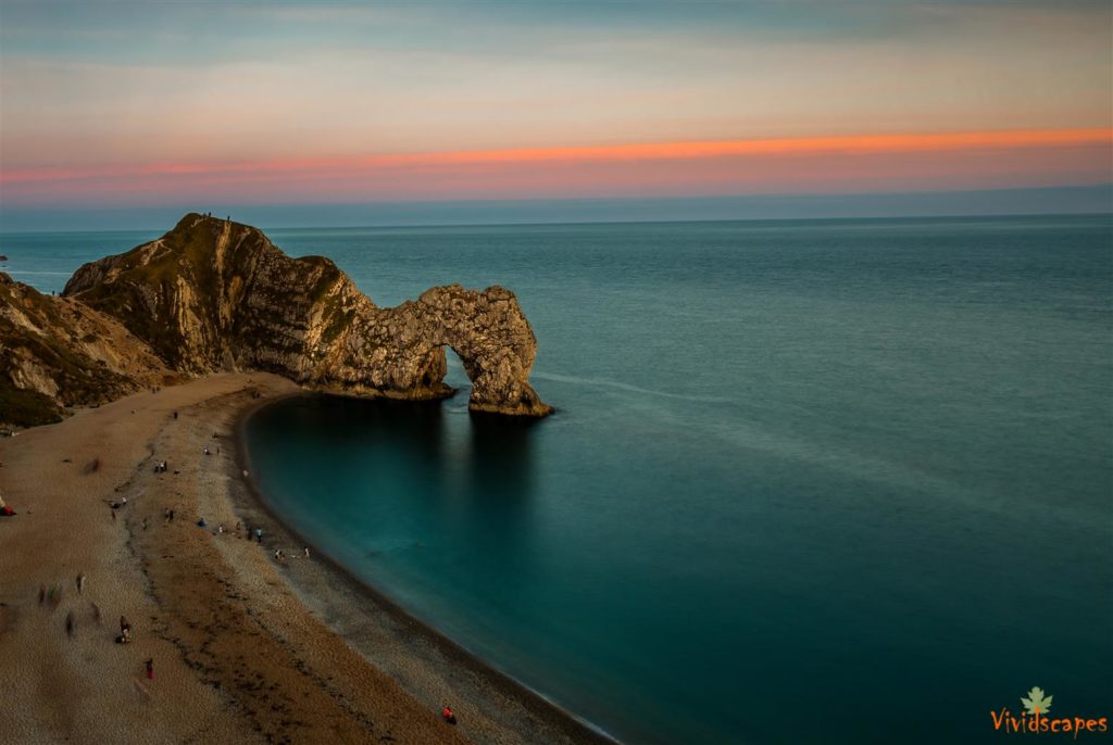 Evening hues in Durdle Door, Dorset