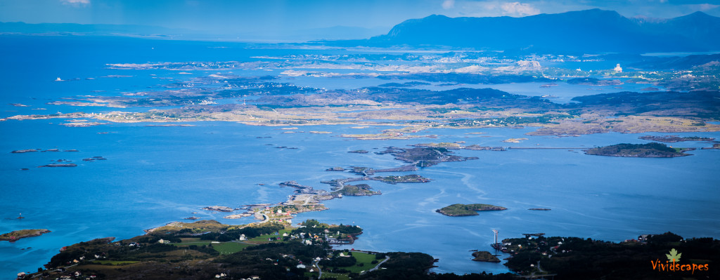 A birds eye view of the Atlantic road