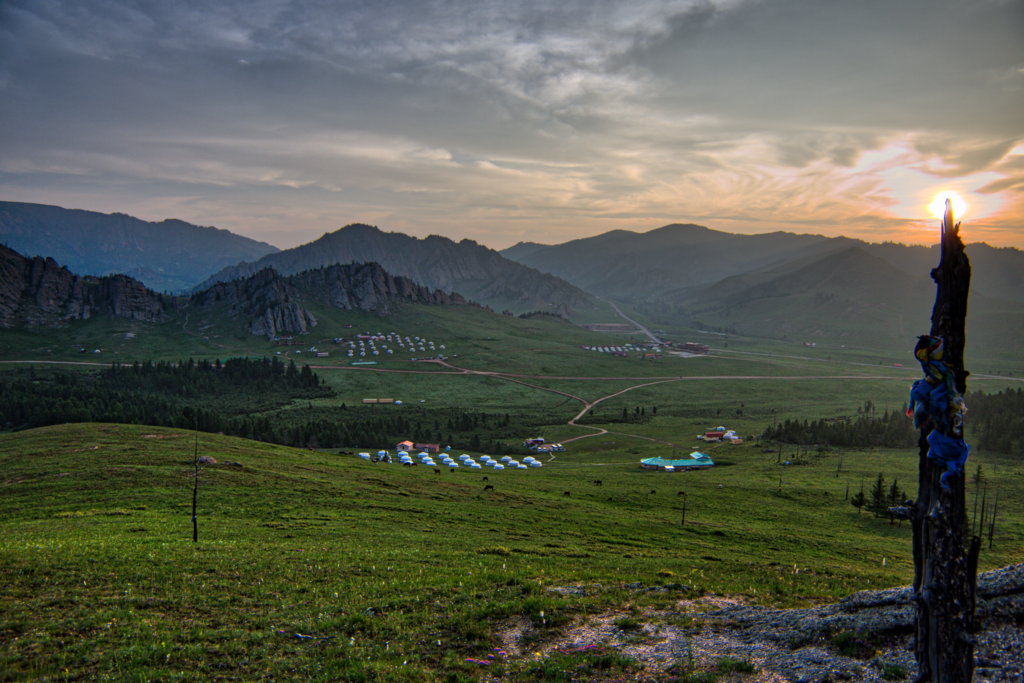 Sunrise in Terelj national park