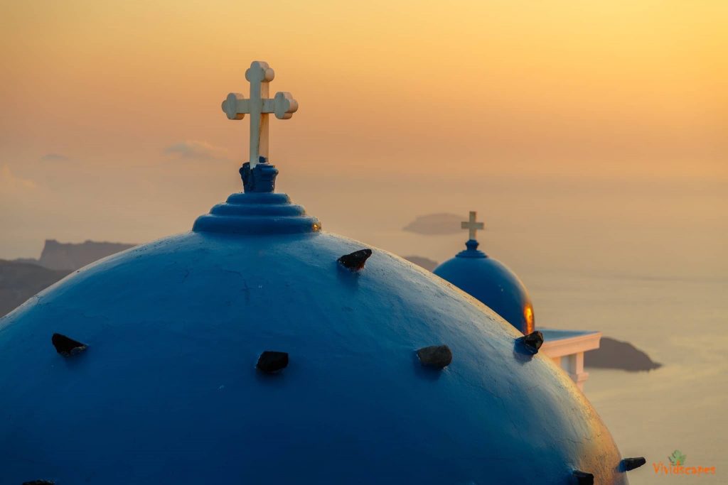 Anastasi church blue domes