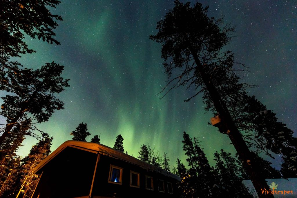 Aurora borealis in Finland