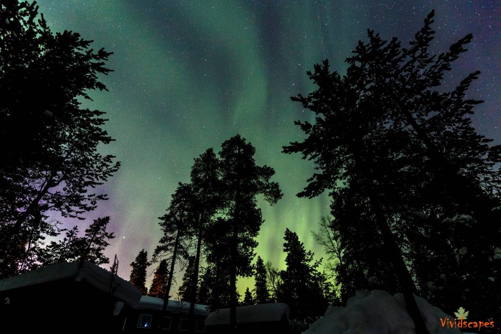 Aurora borealis in Finland