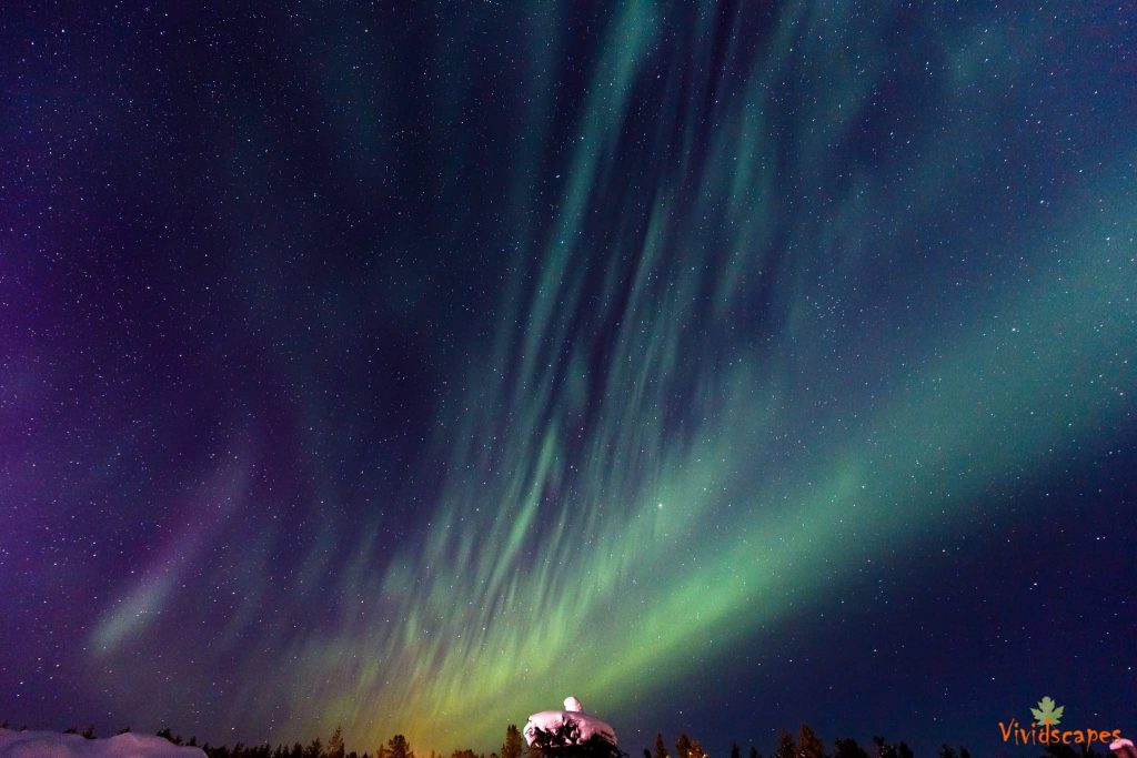 Aurora borealis in Finland