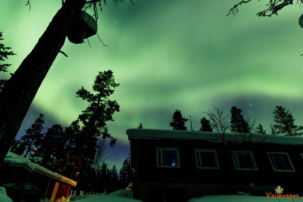 Aurora borealis in Finland
