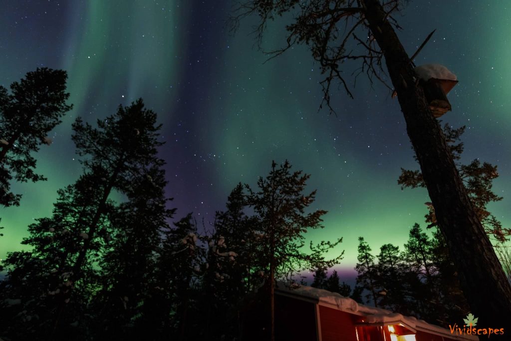 Aurora borealis in Finland