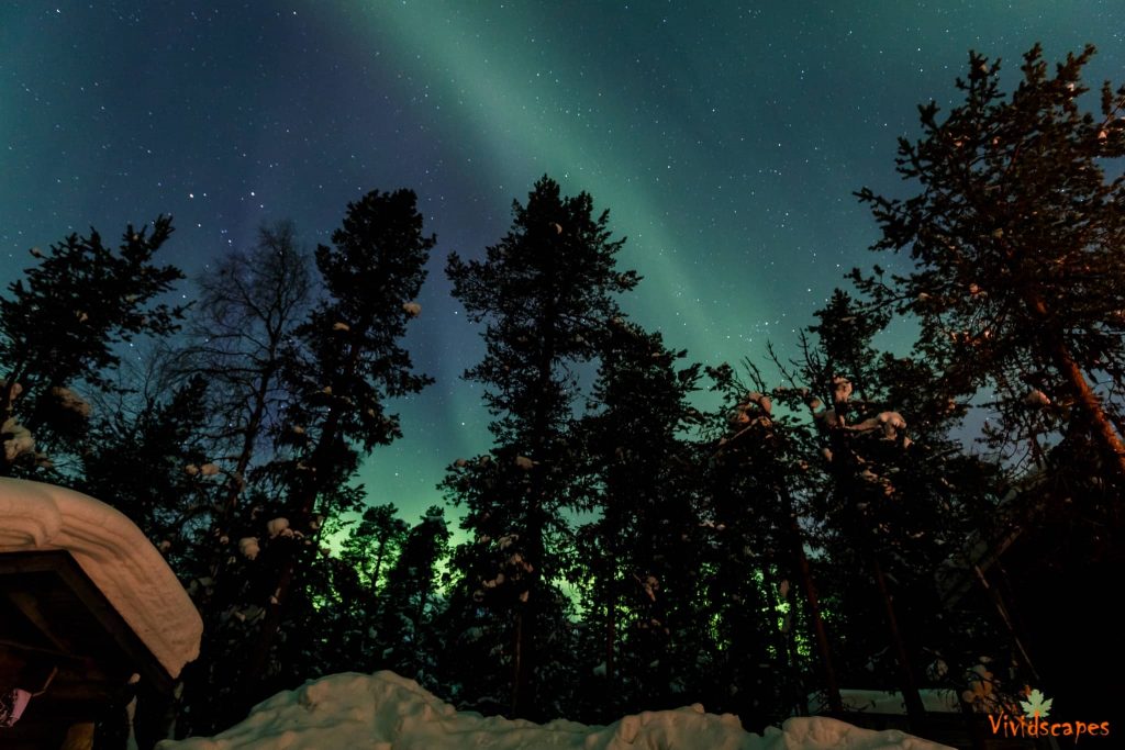 Aurora borealis in Finland