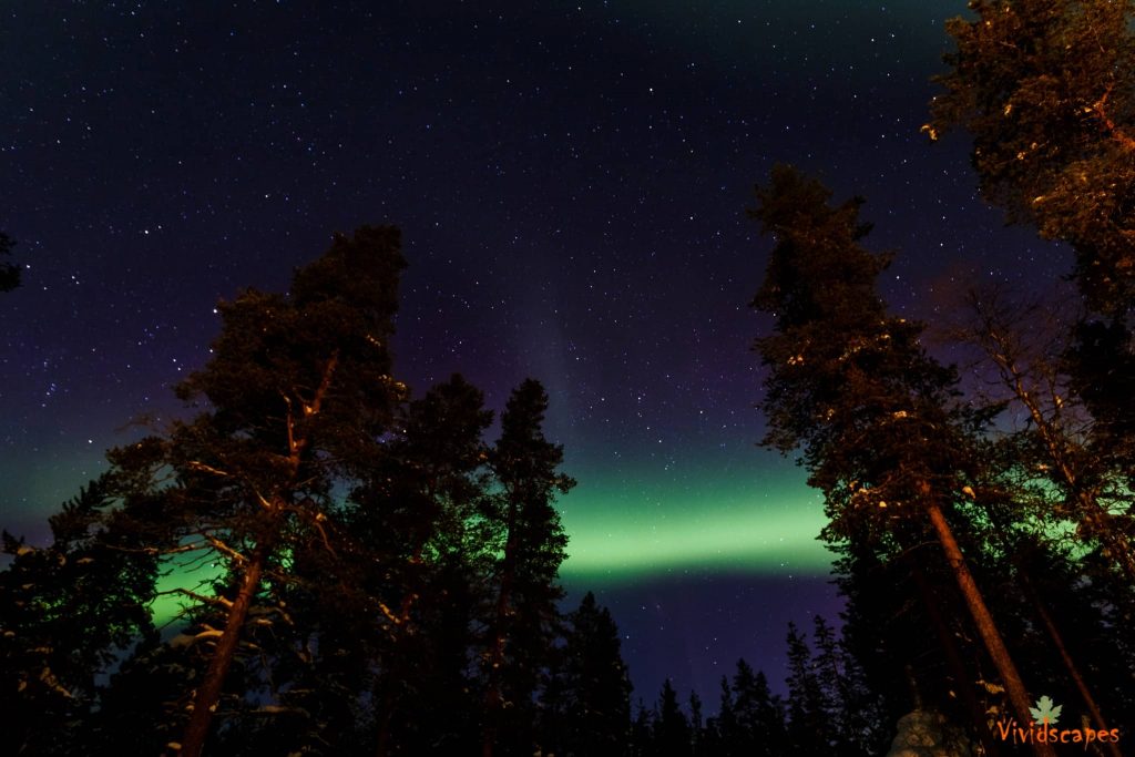 Aurora borealis in Finland