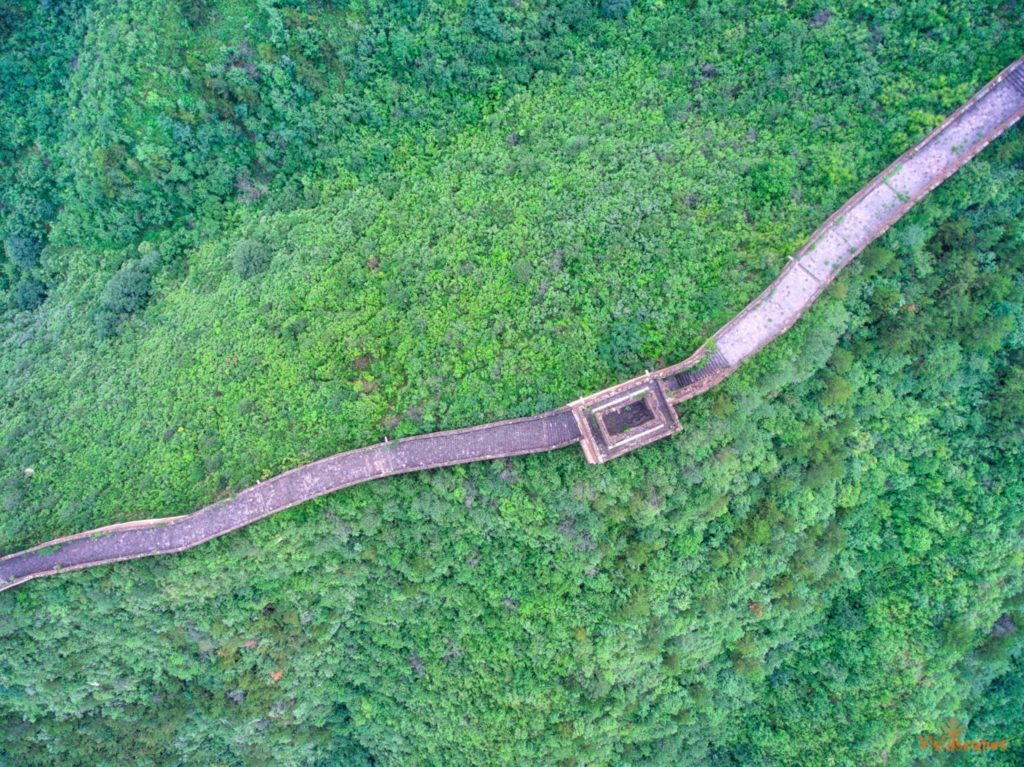 Great wall china seen from above, Huanghuacheng