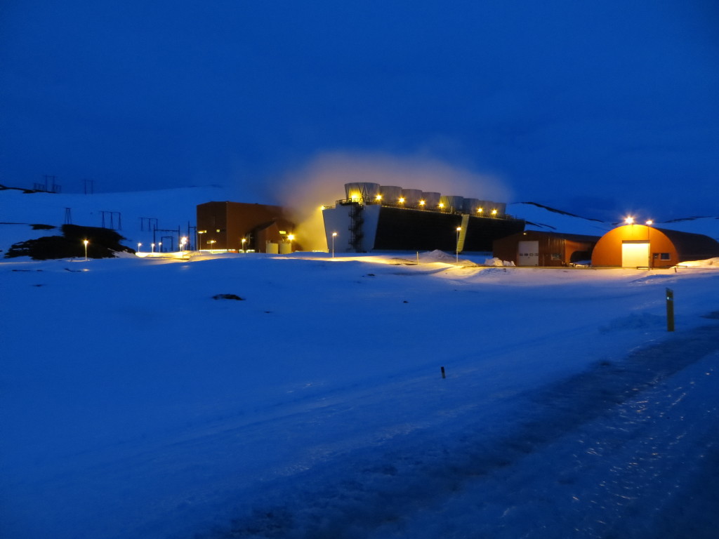 Geo-thermal plant near Katla crater