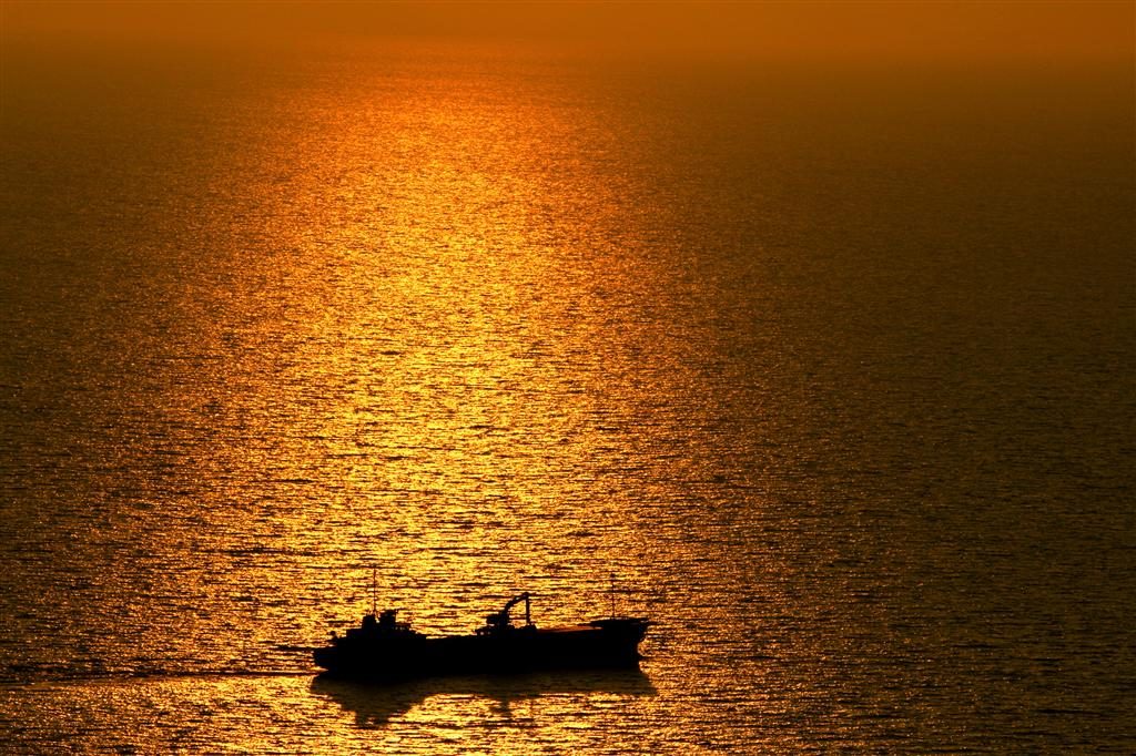 Golden sea Oia