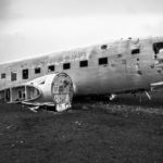 Crashed DC-3 Plane near Black Sand Beach in Vik, Iceland
