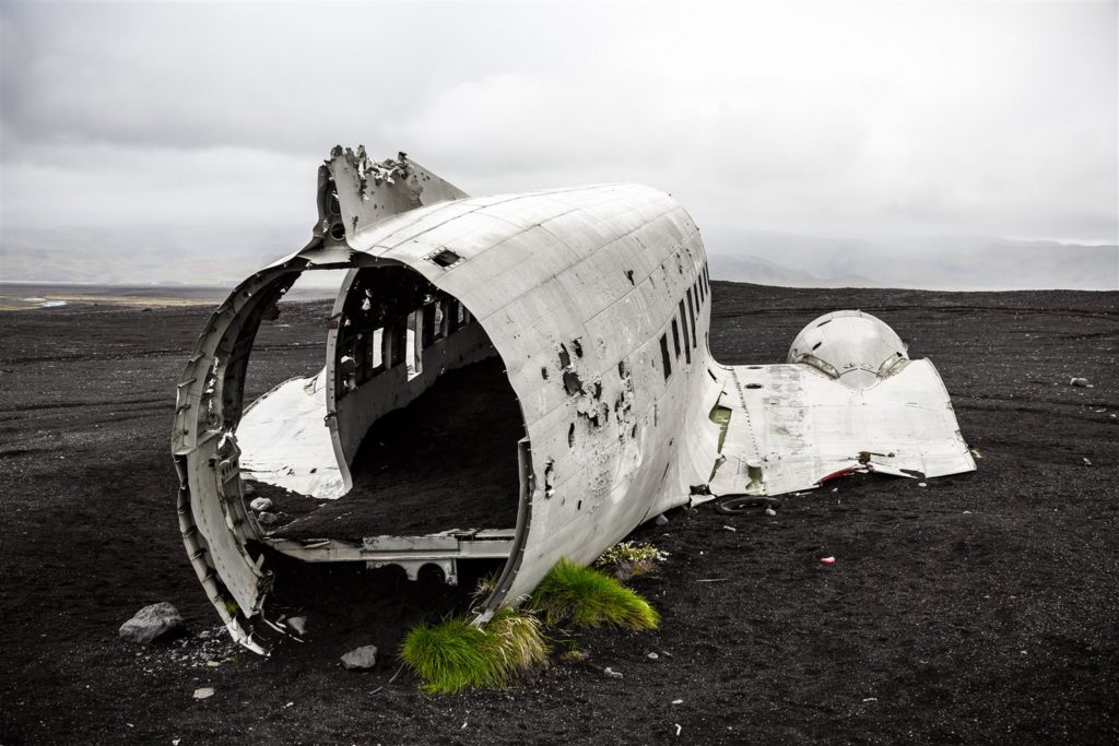 Crashed DC-3 Plane near Vik, South Iceland