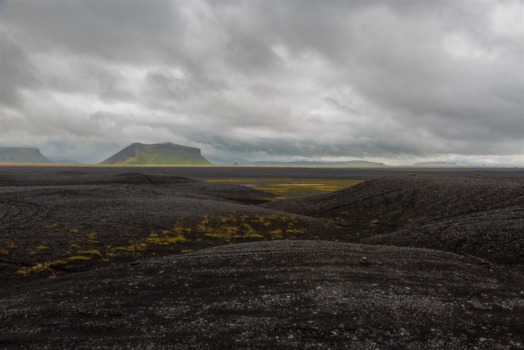 A Scenic view around the black sand beach