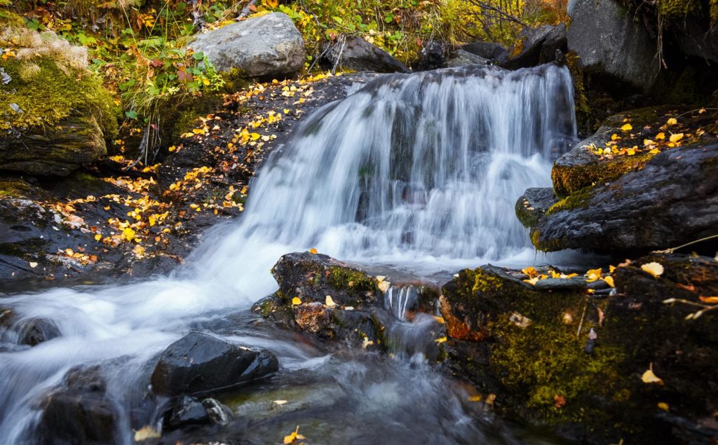 A small waterfall stream near Solli