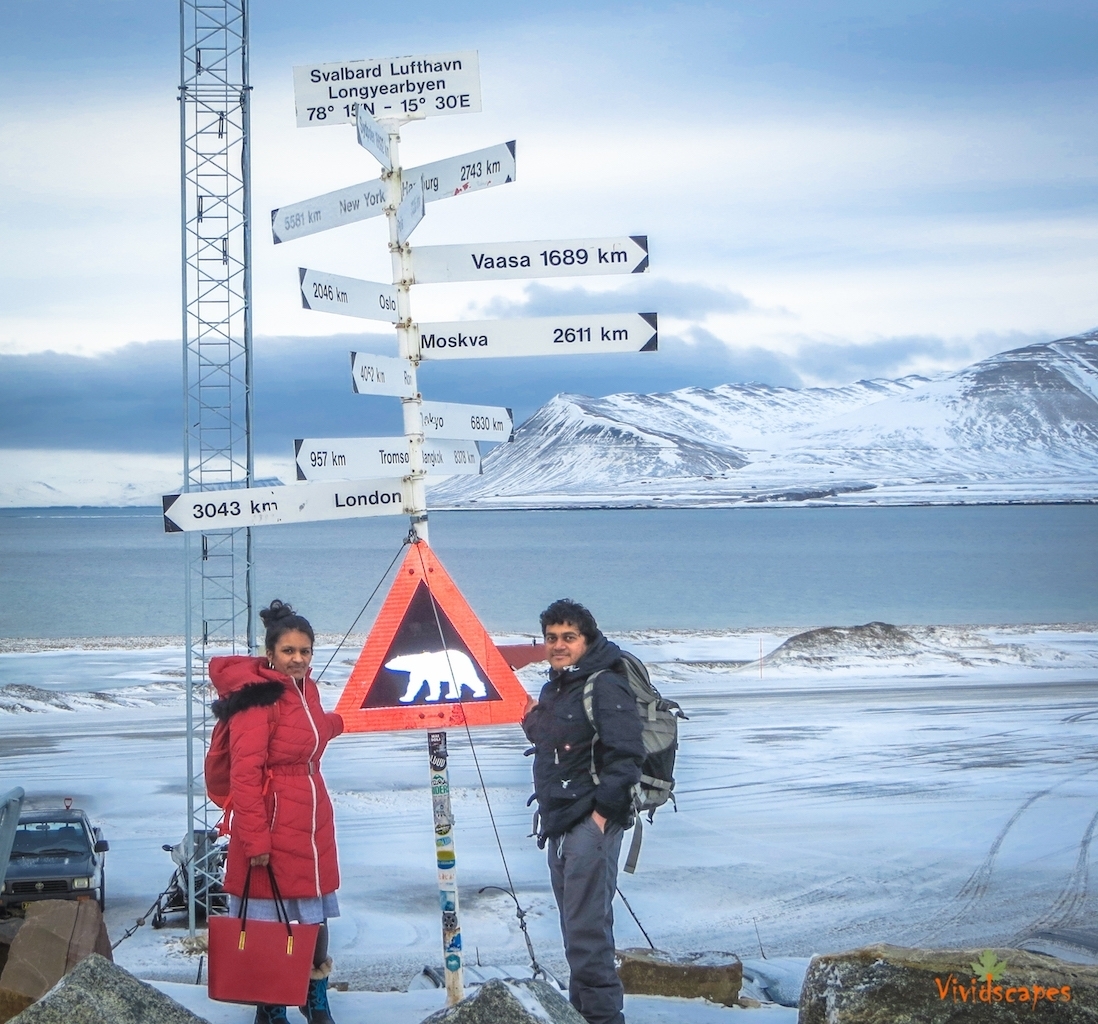 Snowmobile adventure in the Arctic