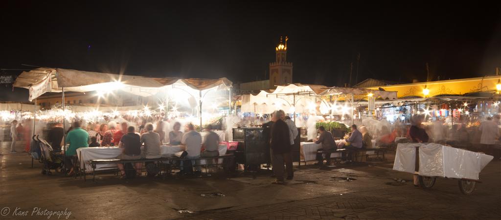 marrakech souks, food stalls