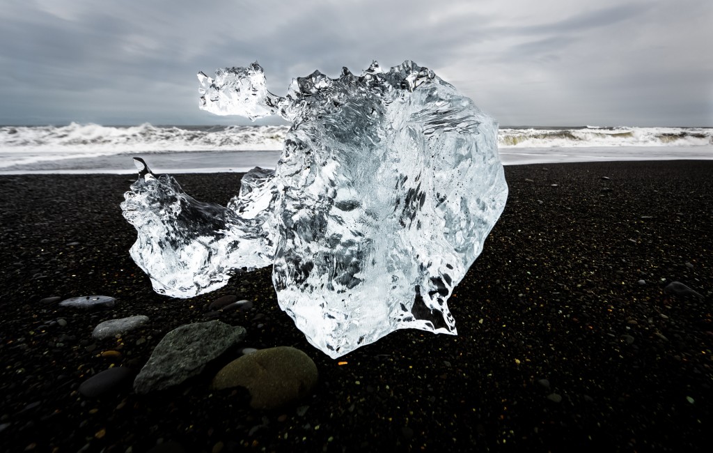 Black sand diamond beach iceland