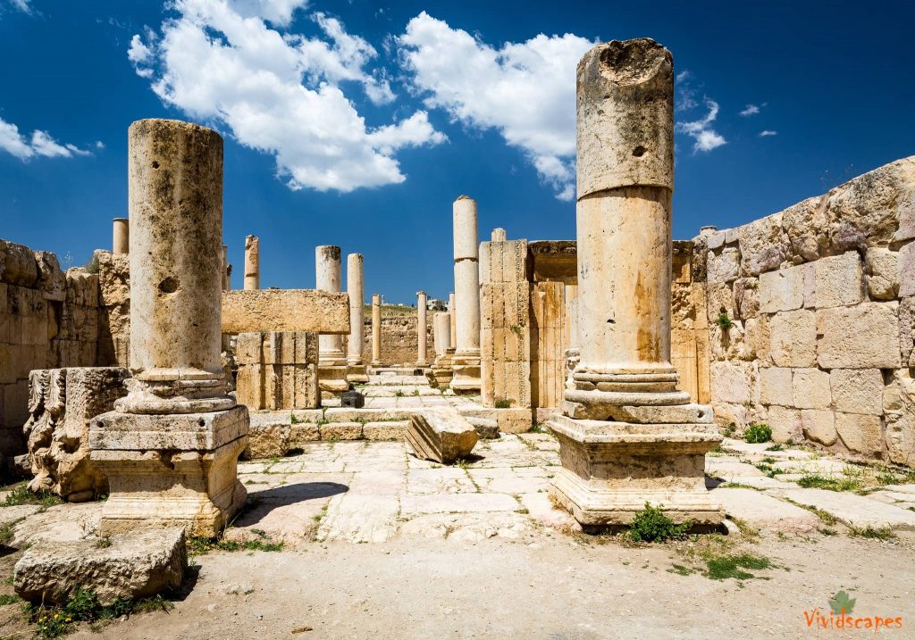 The roman ruins in Jerash