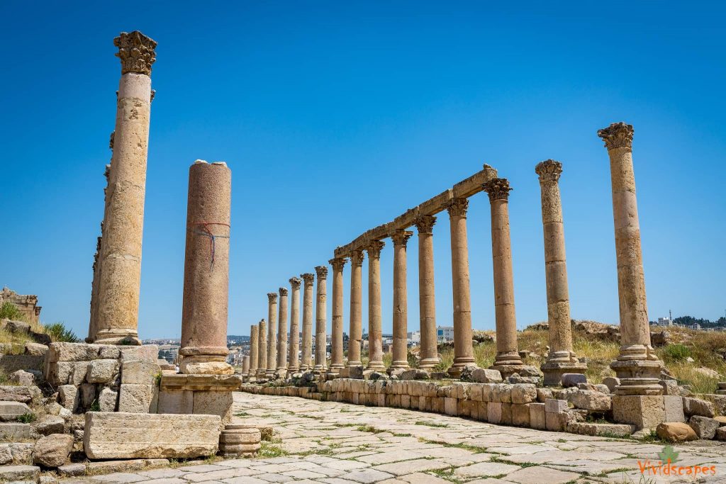 The roman ruins in Jerash