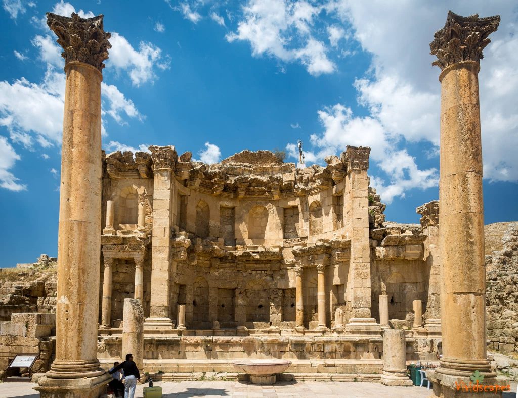 The roman ruins in Jerash