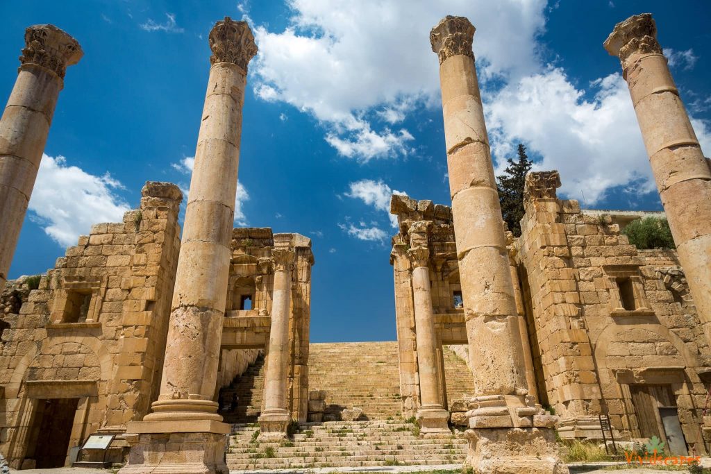 The roman ruins in Jerash