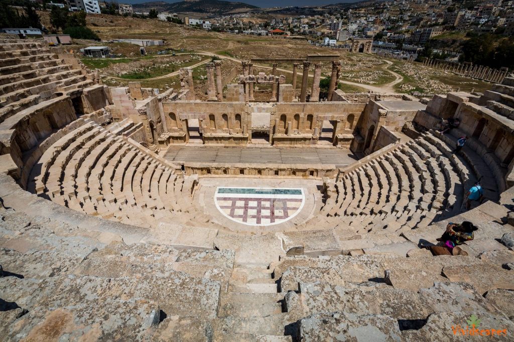 The roman ruins in Jerash