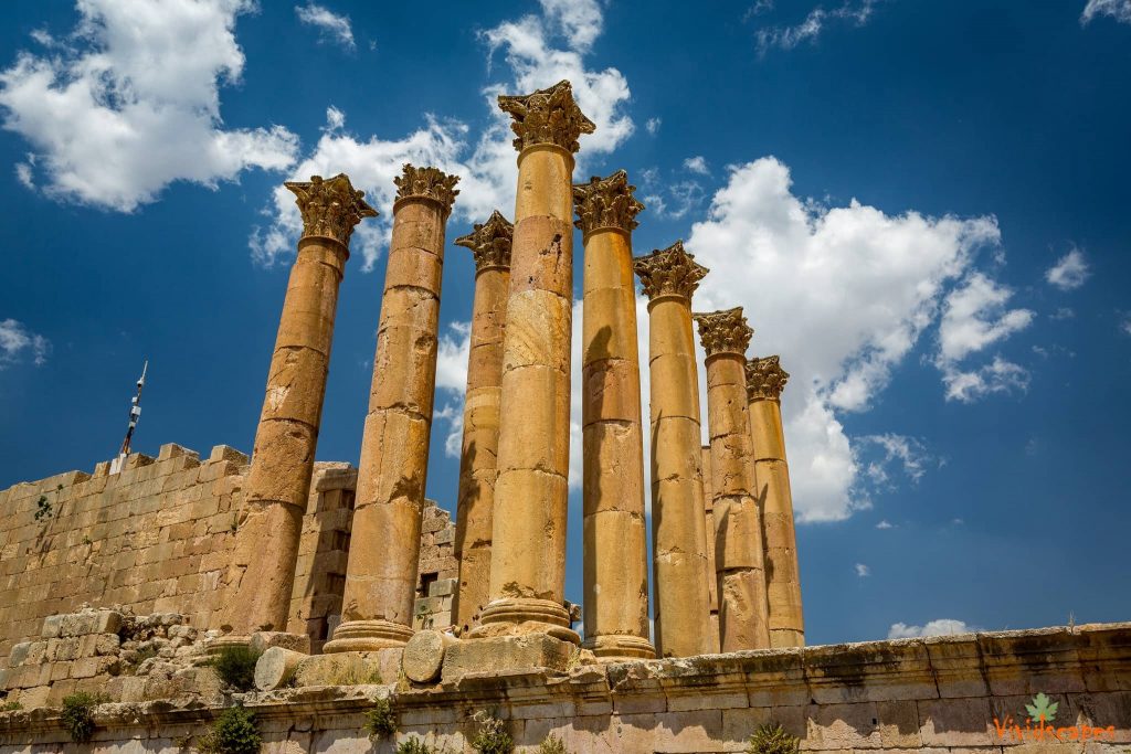 The roman ruins in Jerash