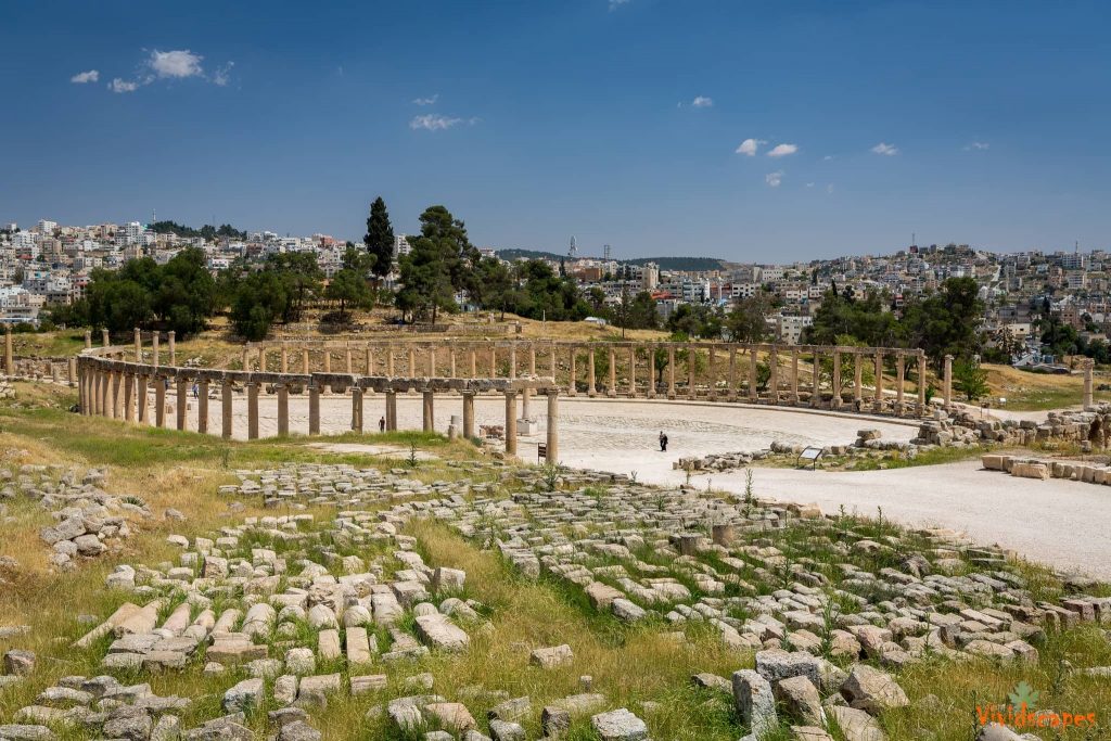 The roman ruins in Jerash