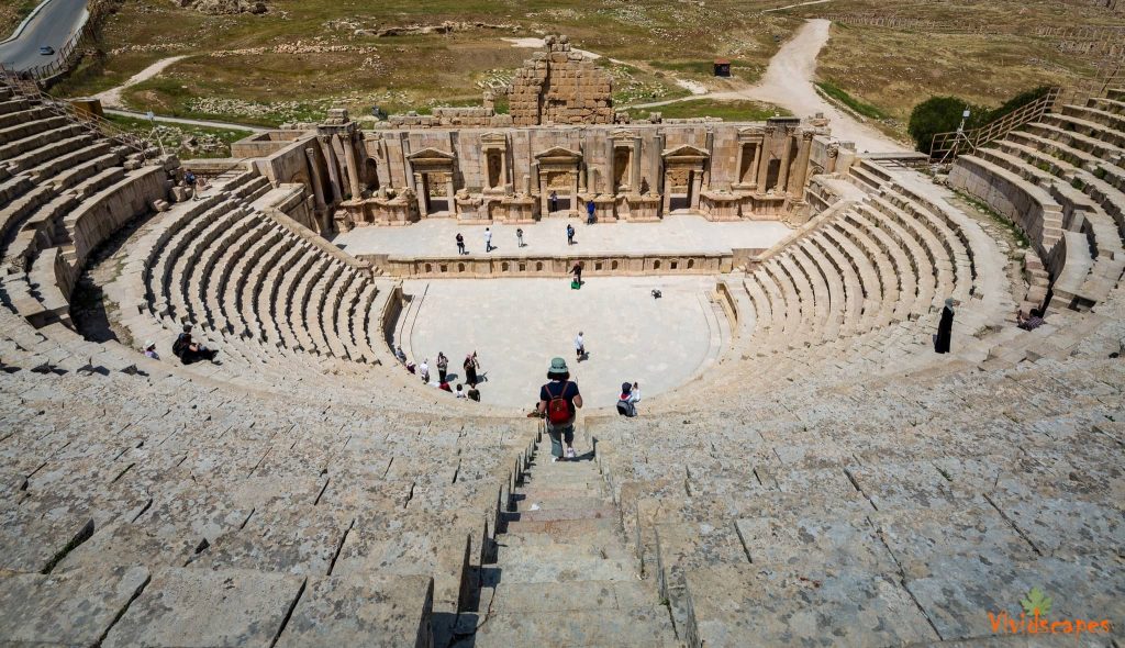 The roman ruins in Jerash