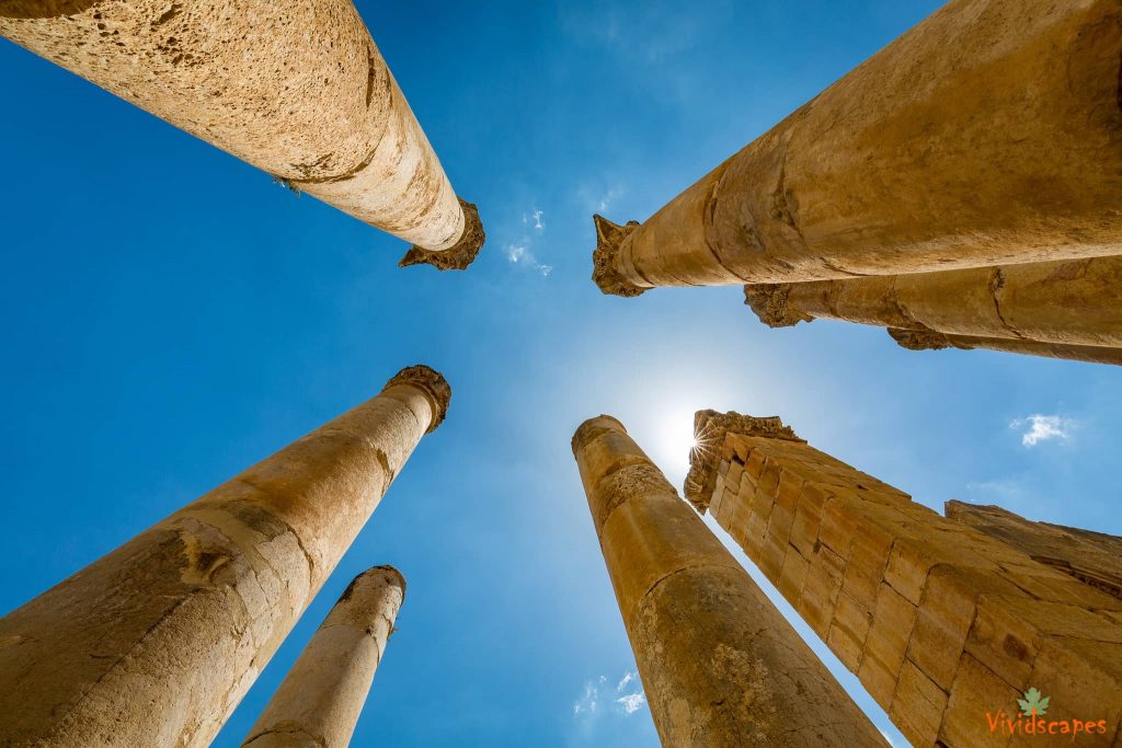 The roman ruins in Jerash