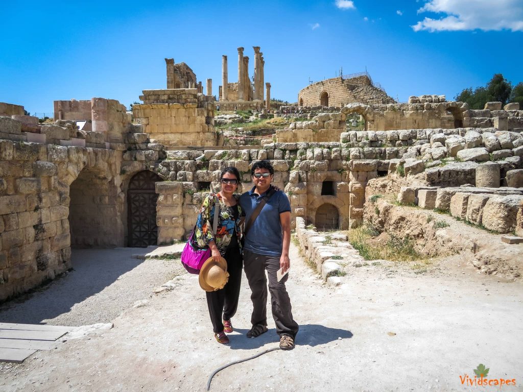 The roman ruins in Jerash