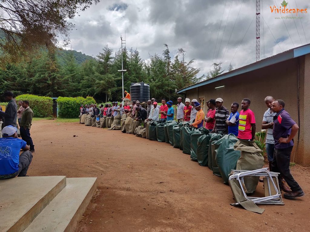 Kilimanjaro hike porters