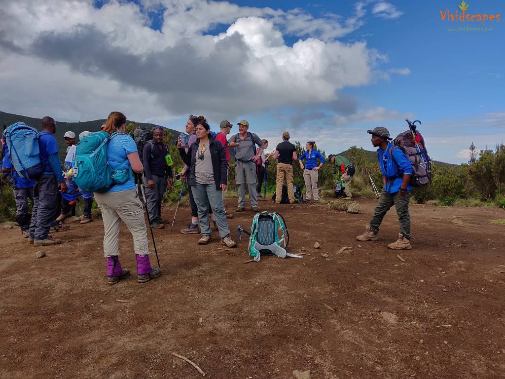 Trail up the Shira Ridge