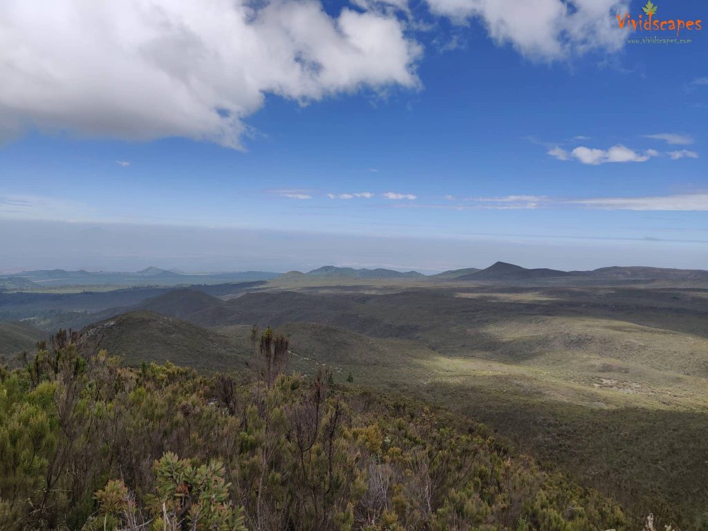 Spectacular vistas enroute Mti Mkubwa to Shira 1 Camp