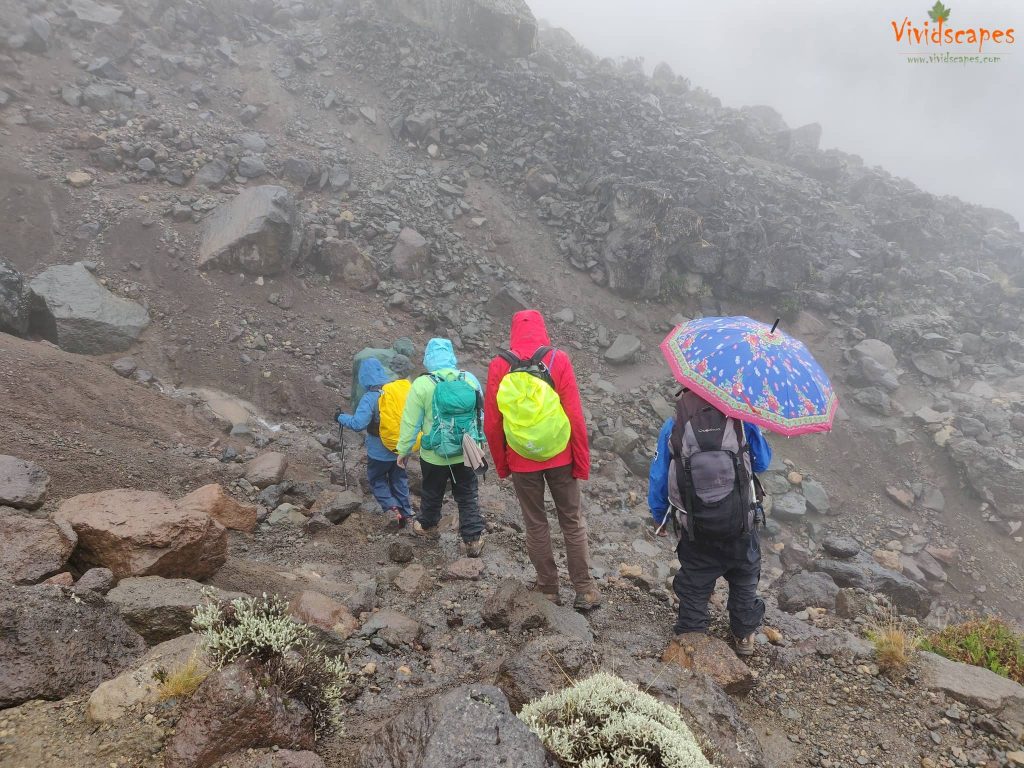 Moir Hut to Lava Tower to Barranco Camp