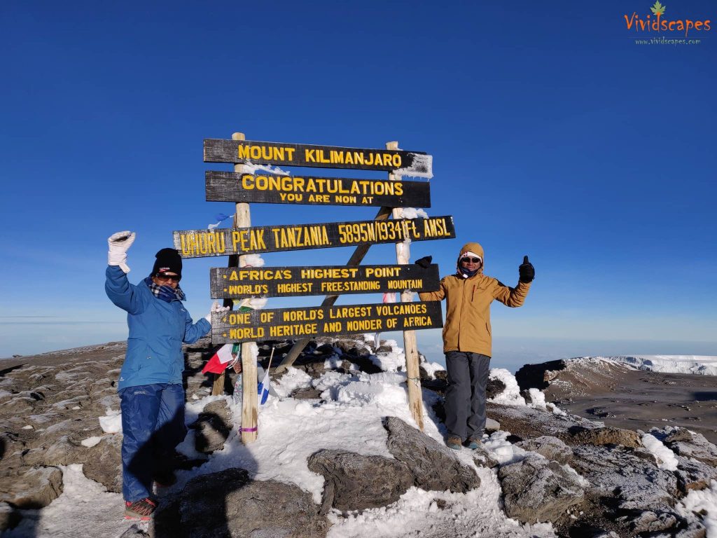 Uhuru peak Mount Kilimanjaro