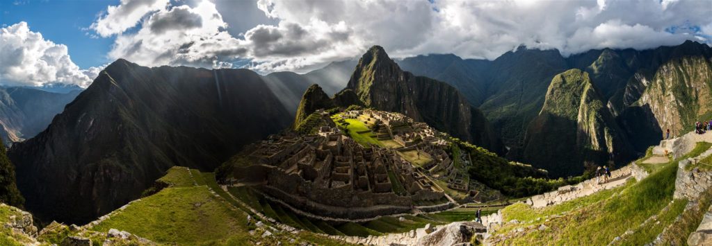 Panoramic view of Machu Picchu